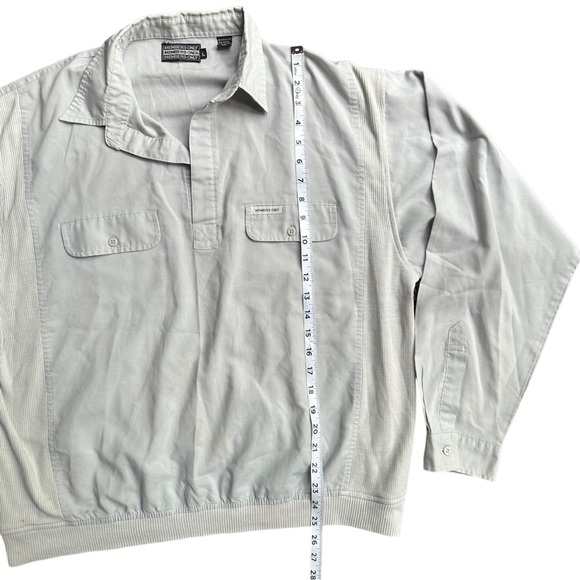 Vintage Members Only Rare Gray Pullover Lightweight Size Large - Picture 5 of 7